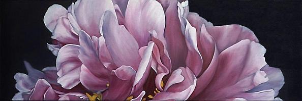 peony III 2020 oil 40x120 cm